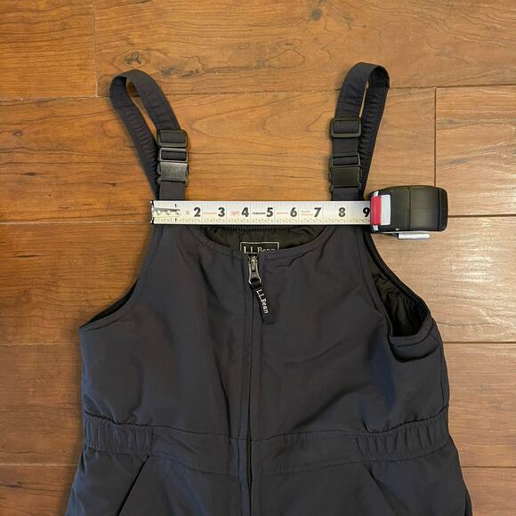Kids LL Bean Cold Buster Snow Pants Bibs Overalls Blue Size 12 - Picture 6 of 12